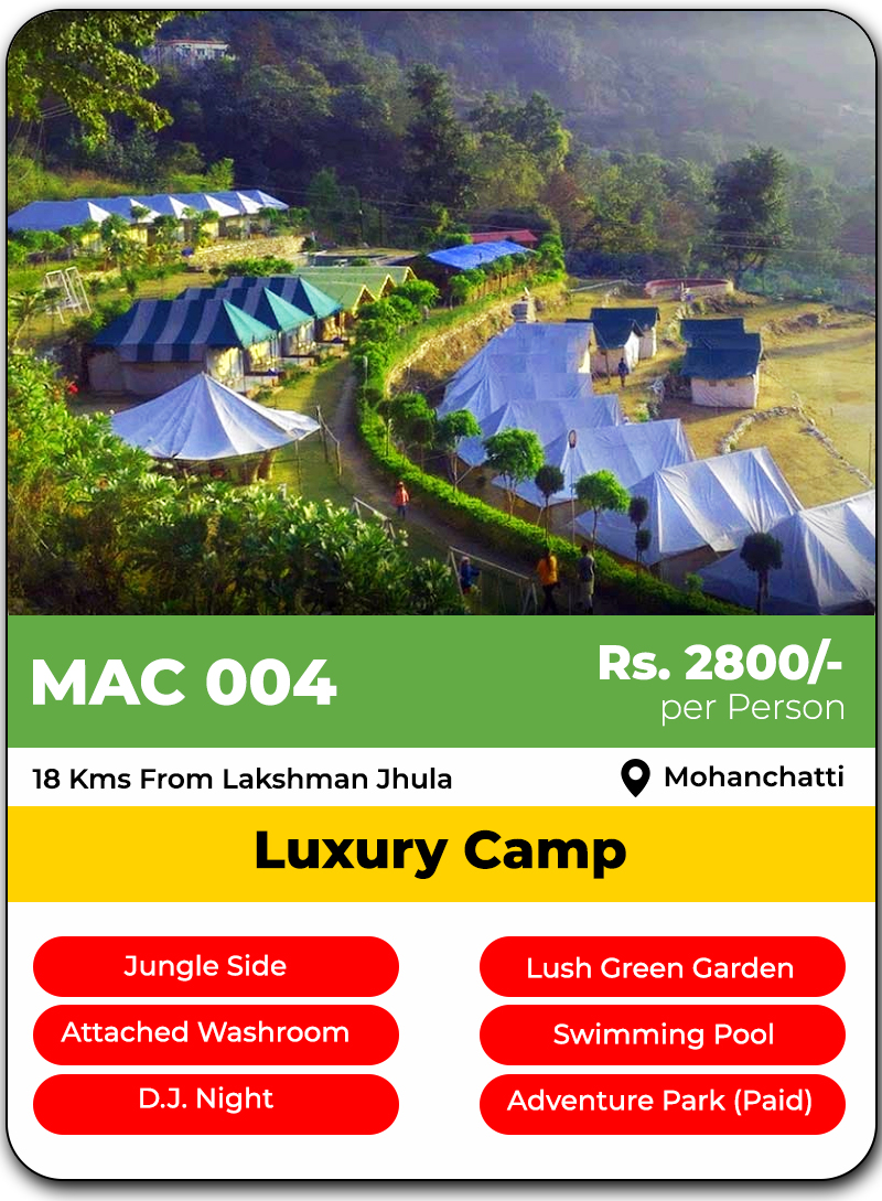 Camping in Rishikesh - The MAC Adventure