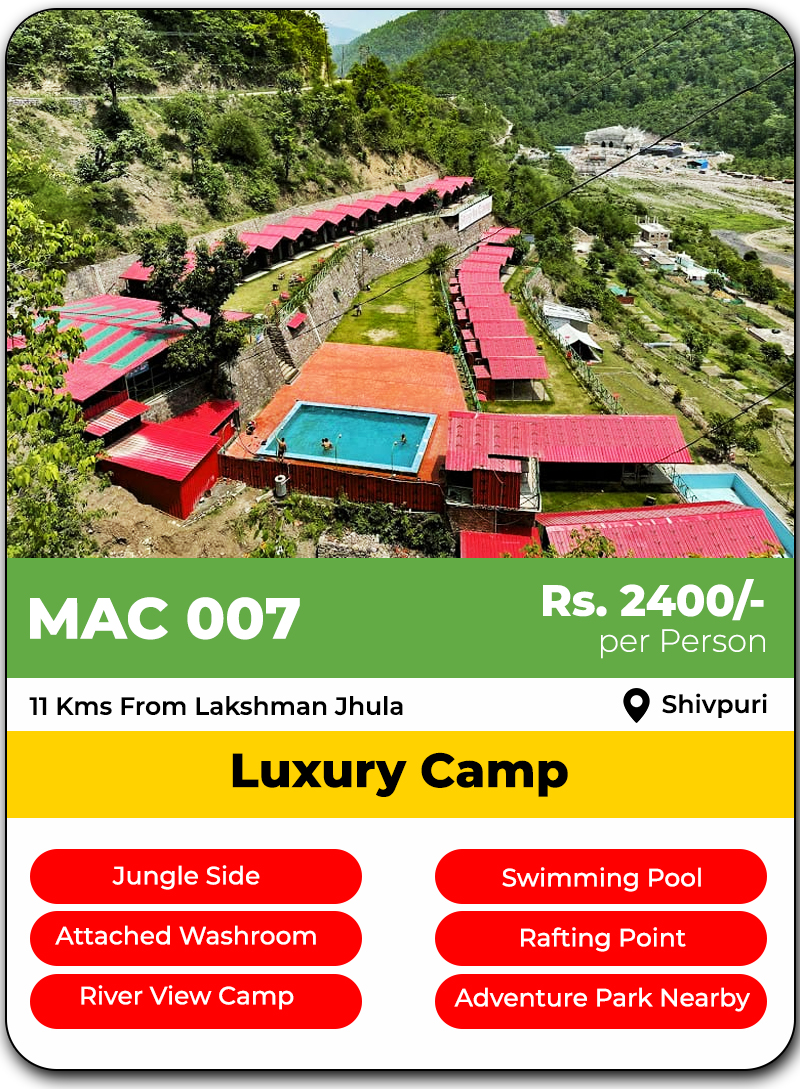 Camping in Rishikesh - The MAC Adventure