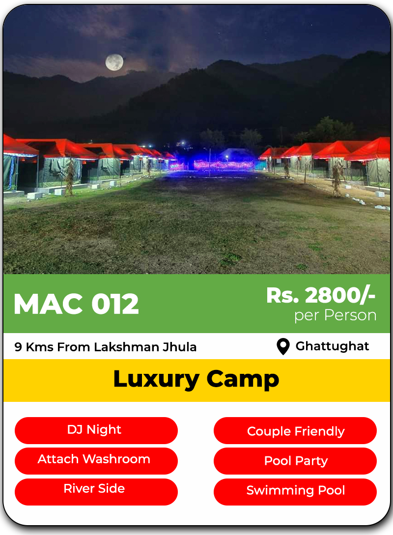 Camping in Rishikesh - The MAC Adventure